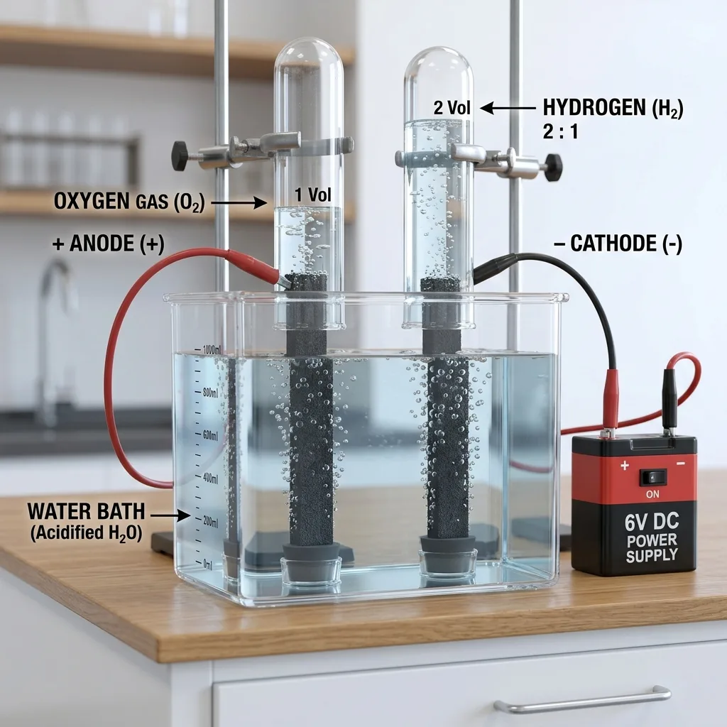 Electrolysis of Water Setup