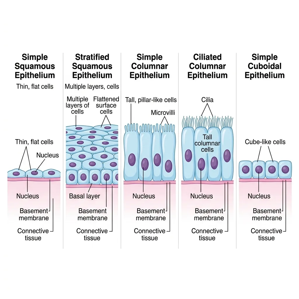 Epithelial Tissues types