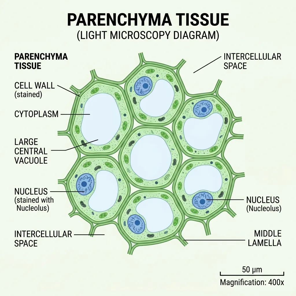 Parenchyma tissue cells