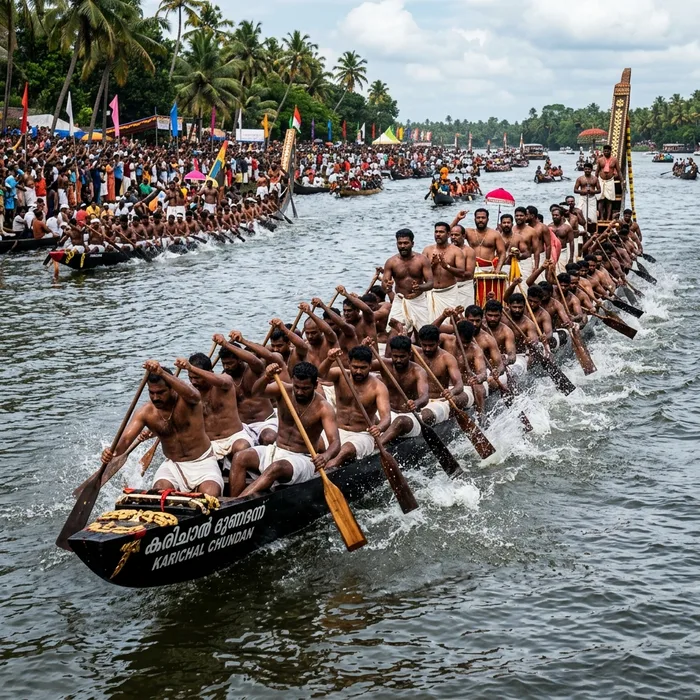 Kerala Snake Boat Vallam Kali
